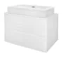 Тумба Azario LOTOS 70/2 700х460х500 подвесная, без раковины, белый гланцевый (CS00084143) — фото №3