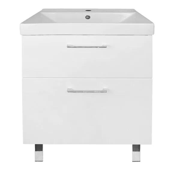 Комплект Azario Тумба Ника 60 Н 610х480х860 напольная, с раковиной Tempo 60 (CS00091368)