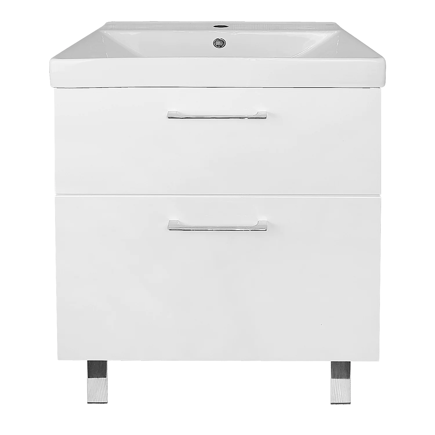 Комплект Azario Тумба Ника 60 Н 610х480х860 напольная, с раковиной Tempo 60 (CS00091368) — фото №1