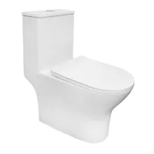 Унитаз-моноблок AZARIO Terni 670x350x760 слив «Торнадо», быстросъемное сиденье микролифт (AZ-8618T)