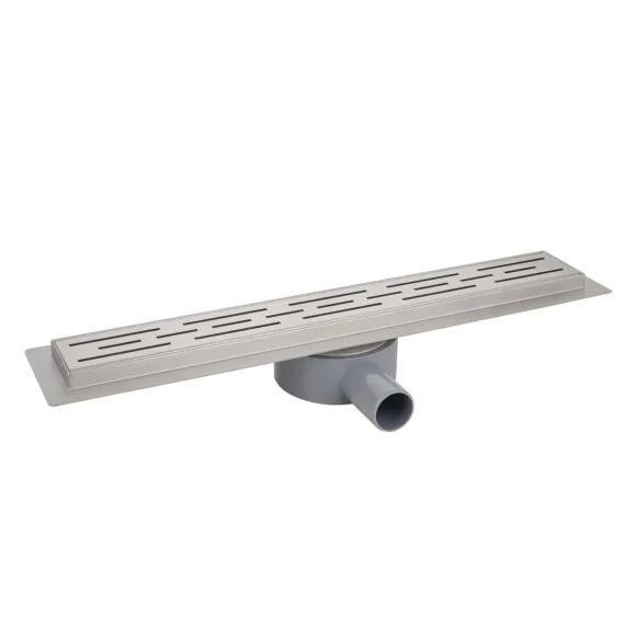 Душевой лоток AZARIO 700 мм, D40(50), 360°, металлическая перфорированная решетка, металлический желоб, комбинированный затвор (AZT3FT01700)