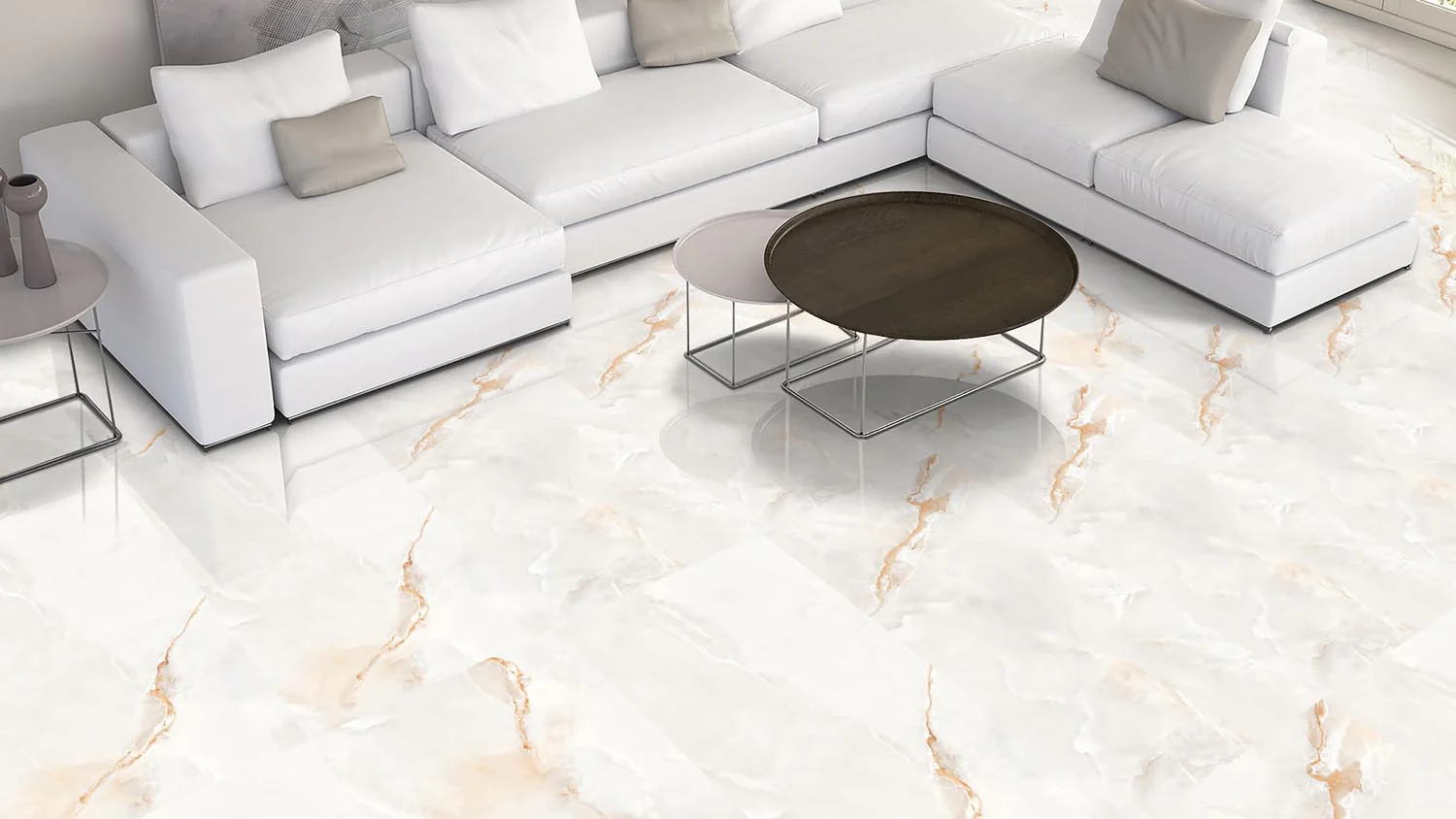 Плитка керамогранитная AZARIO ONICE BIANCO 60х120 Glossy (P2040821120G) — фото №4