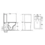 Унитаз-компакт Azario ANTEO SQUARE 385х630х820 напольный, безободковый, с быстросъемным сиденьем микролифт (AZ-1218A) — фото №16