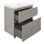 Комплект Azario Тумба Viola 80/2Н напольная БЕЖЕВЫЙ под раковину Астория 80 (CS00097141) — фото №2