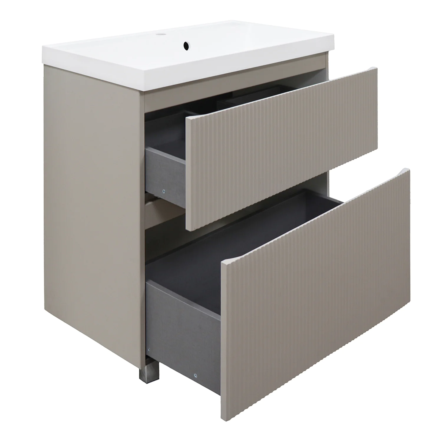 Комплект Azario Тумба Viola 80/2Н напольная БЕЖЕВЫЙ под раковину Астория 80 (CS00097141) — фото №2