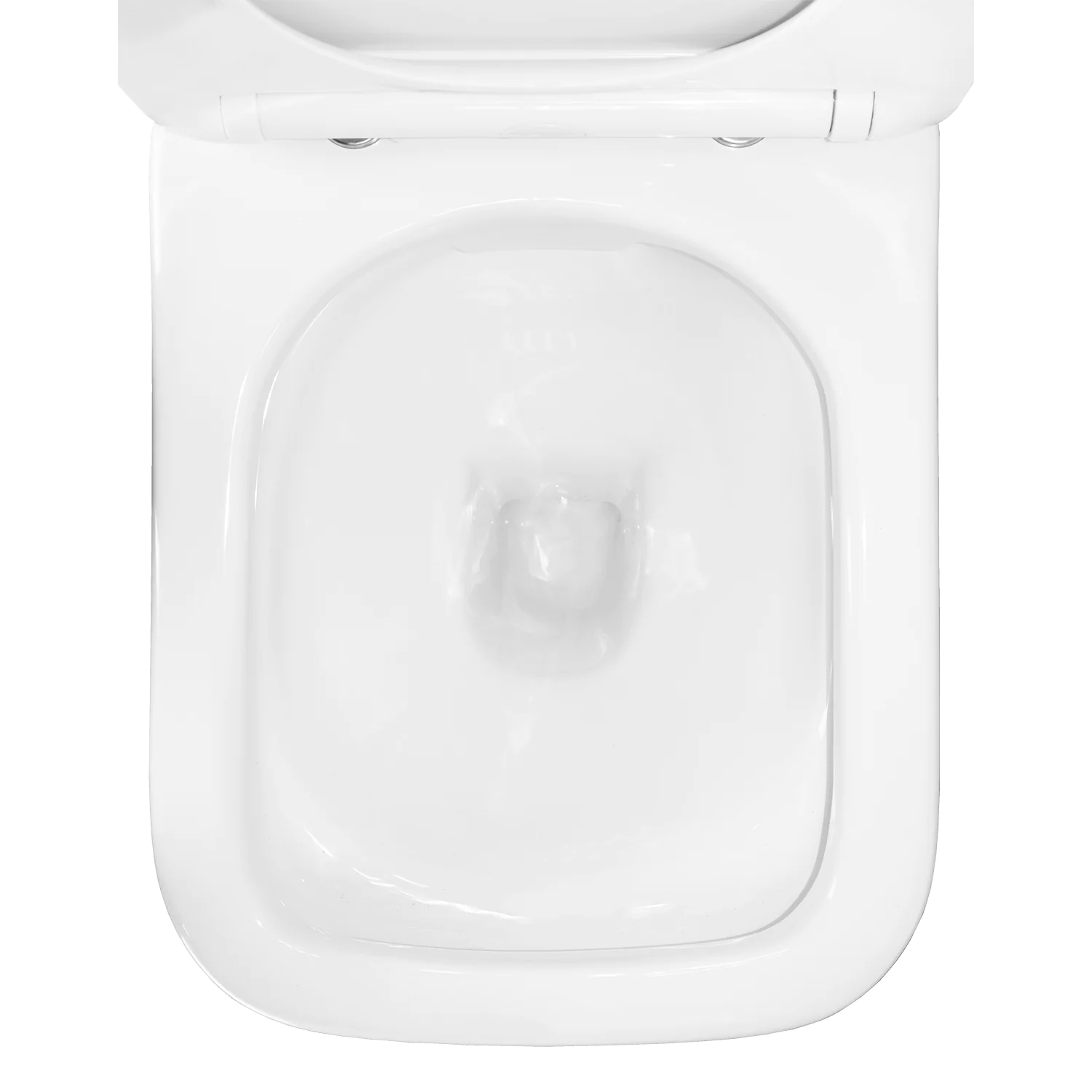 Унитаз-компакт Azario Wandy 350х614х795 напольный, безободковый, с быстросъемным сиденьем микролифт (AZ-56D) — фото №9