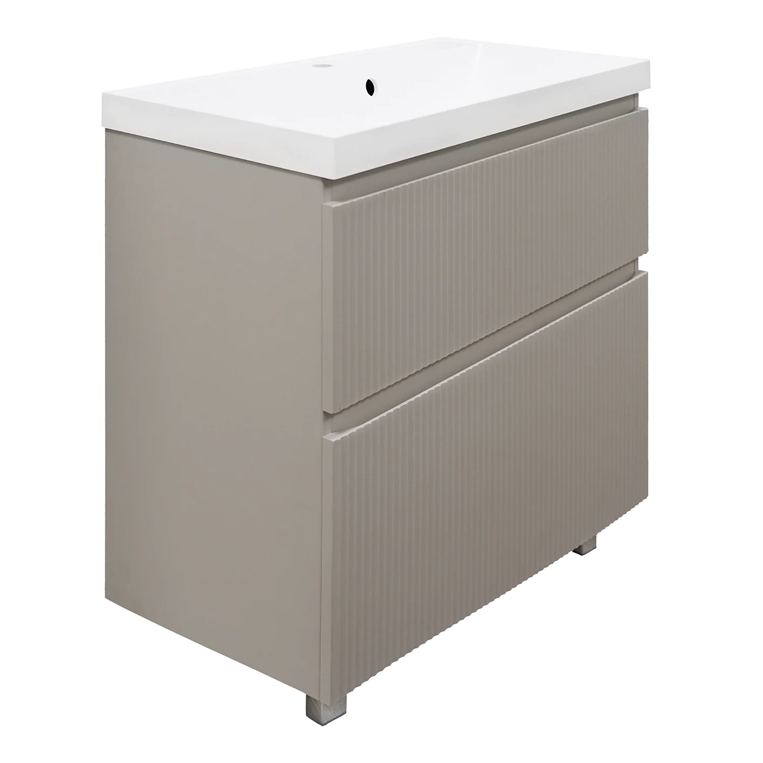 Комплект Azario Тумба Viola 80/2Н напольная БЕЖЕВЫЙ под раковину Астория 80 (CS00097141) — фото №1