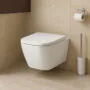 Унитаз подвесной Azario Cascad 525x345x360 безободковый, система смыва «Скрытое Торнадо», в комплекте с быстросъемным сиденьем микролифт (AZ-2303A) — фото №16