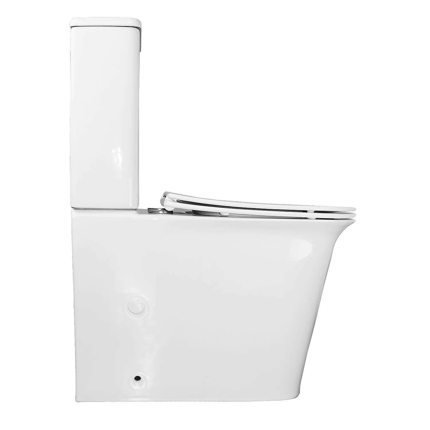 Унитаз-компакт Azario VELISE 355х625×810 напольный, безободковый в комплекте с быстросъемным сиденьем микролифт (AZ-1222A) — фото №10