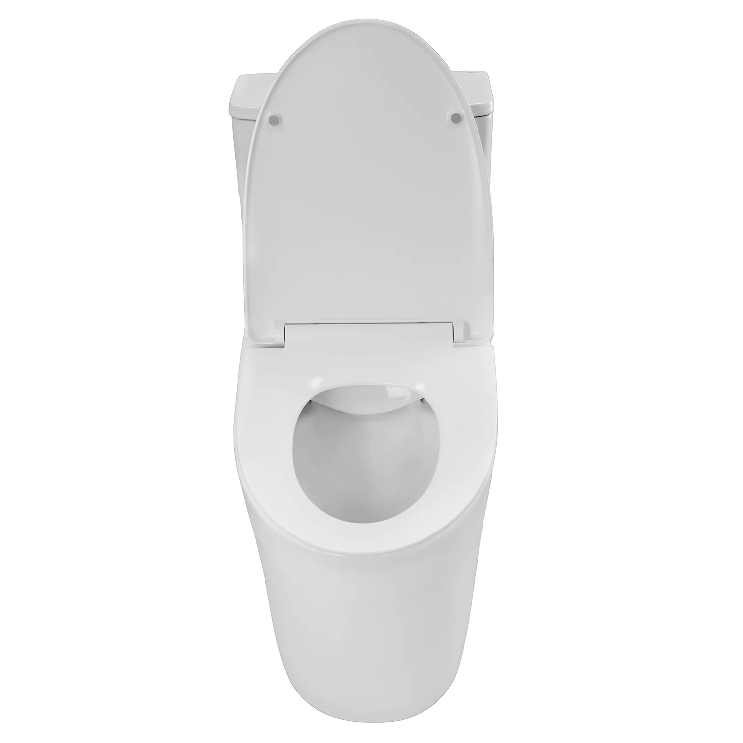 Унитаз-моноблок Azario ANSA 385х695×775 безободковый, в комплекте с сиденьем дюропласт микролифт, белый (AZ-2301) — фото №4