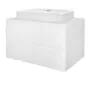 Тумба Azario LOTOS 80/2 800х460х500 подвесная, без раковины, белый глянец (CS00084144) — фото №2