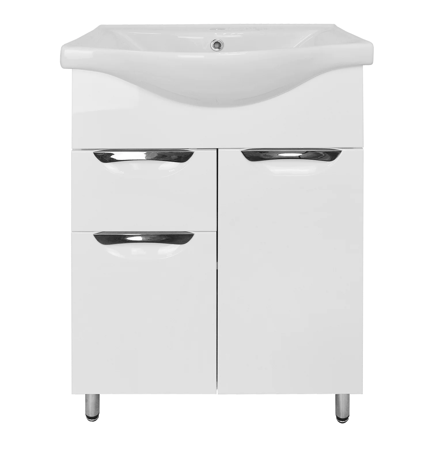 Комплект Тумба Стиль- 60/1 600х450х840 с раковиной Basic 60 (CS00070392) — фото №1