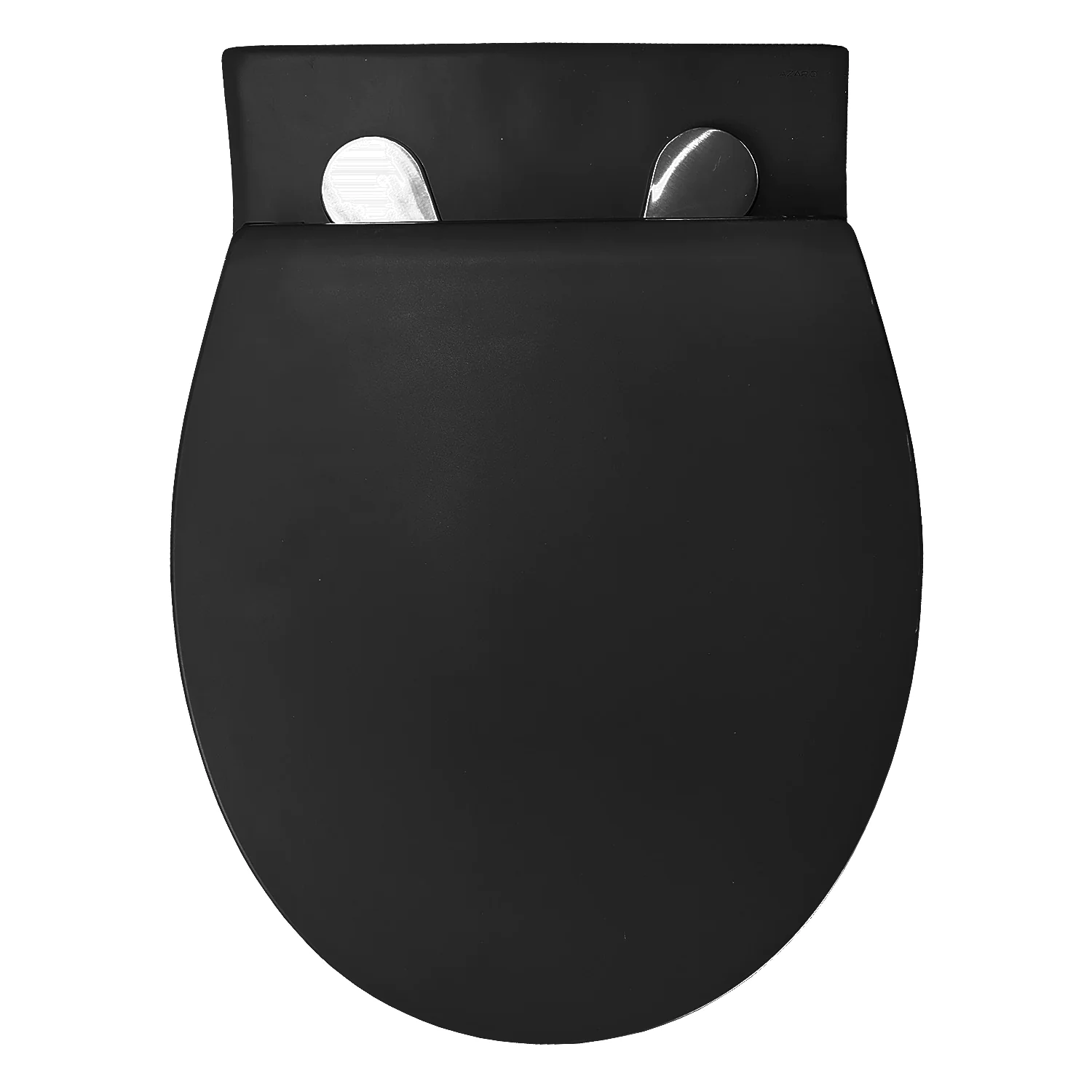 Унитаз подвесной Azario Keras matt black 520х370х360 безободковый, с быстросъемным сиденьем микролифт, черный матовый (AZ-99046B) — фото №7