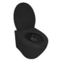 Унитаз подвесной Azario Keras matt black 520х370х360 безободковый, с быстросъемным сиденьем микролифт, черный матовый (AZ-99046B) — фото №3