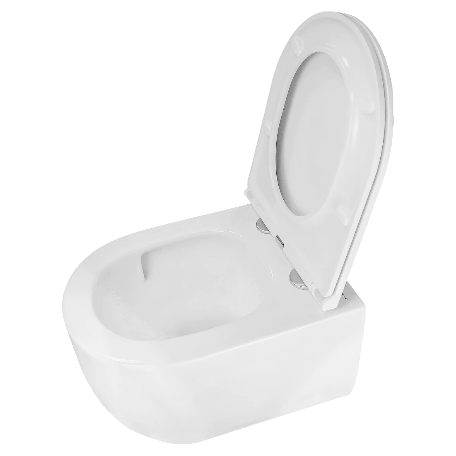 Унитаз подвесной Azario SERENATA 360х485х35 безободковый, система смыва «Скрытое Торнадо», с быстросъемным сиденьем «Микролифт» (AZ-5101T-WHT) — фото №5