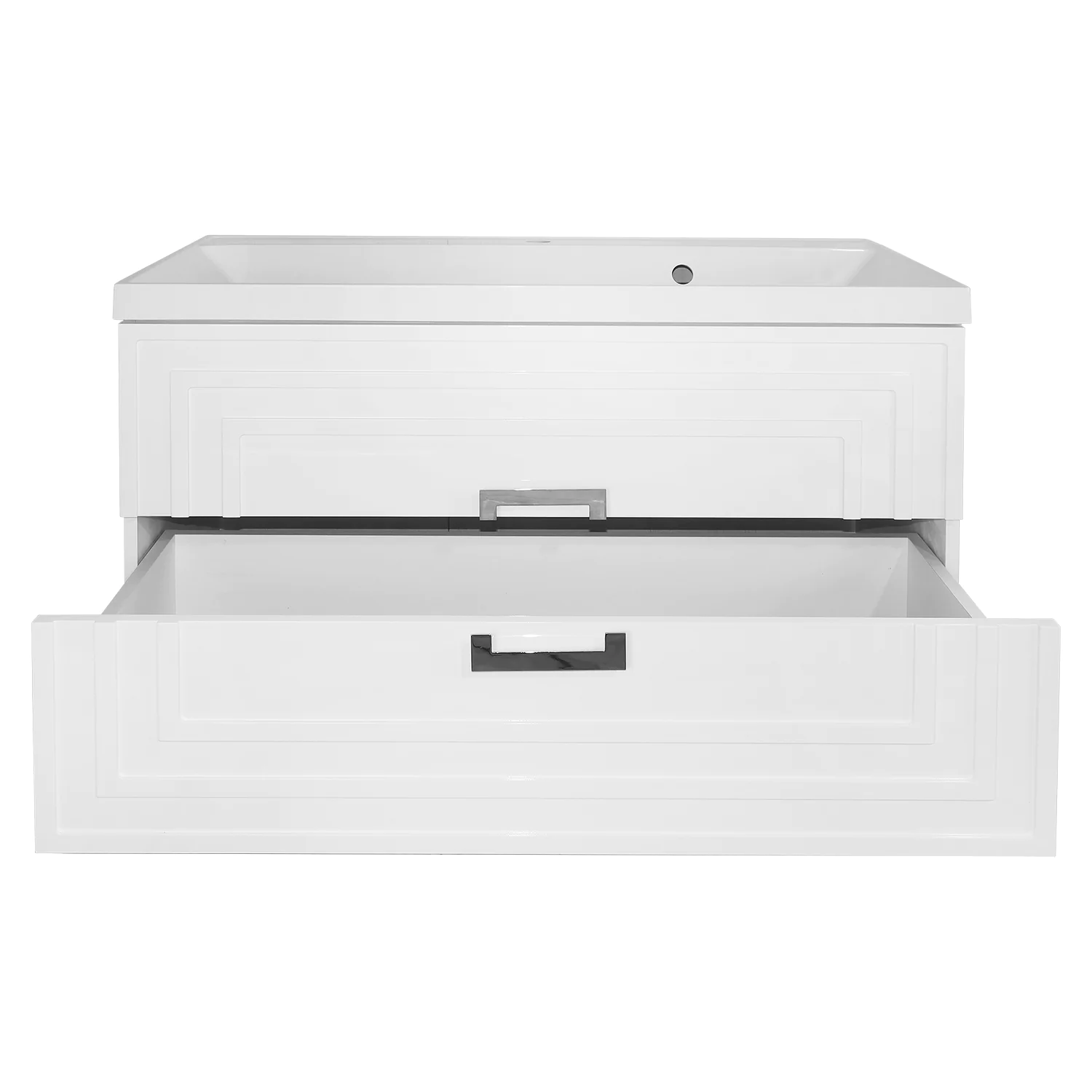 Комплект Тумба Azario ARMARIO 100/2 1000х450х585 подвесная, с раковиной CLASSIK 100, белый глянцевый (CS00096974) — фото №4