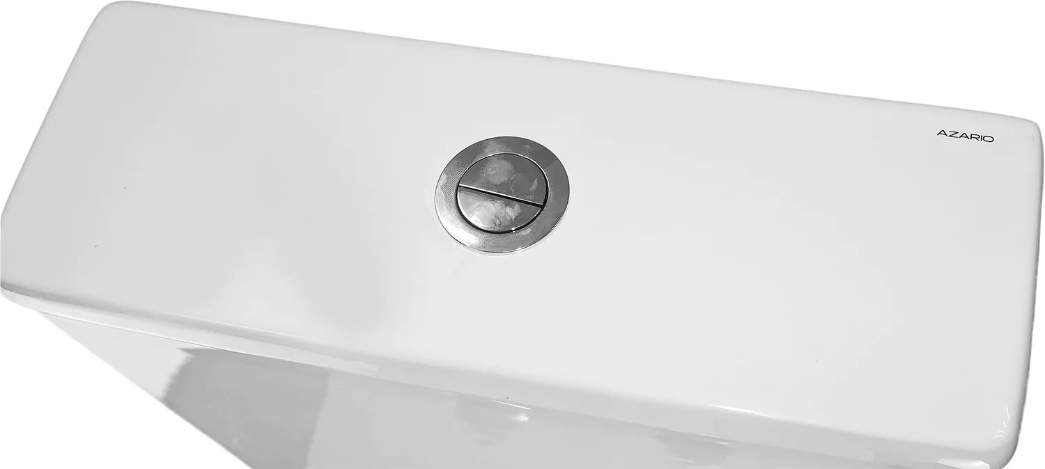 Унитаз-компакт Azario LANDER 410х665х835 напольный, безободковый, в комплекте с быстросъемным сиденьем «Микролифт» (AZ-1299A) — фото №11