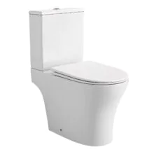 Унитаз-компакт Azario Reina 630х360х815 напольный, безободковый, слив «Скрытое Торнадо», с быстросъемным сиденьем «Микролифт» (AZ-2785T)