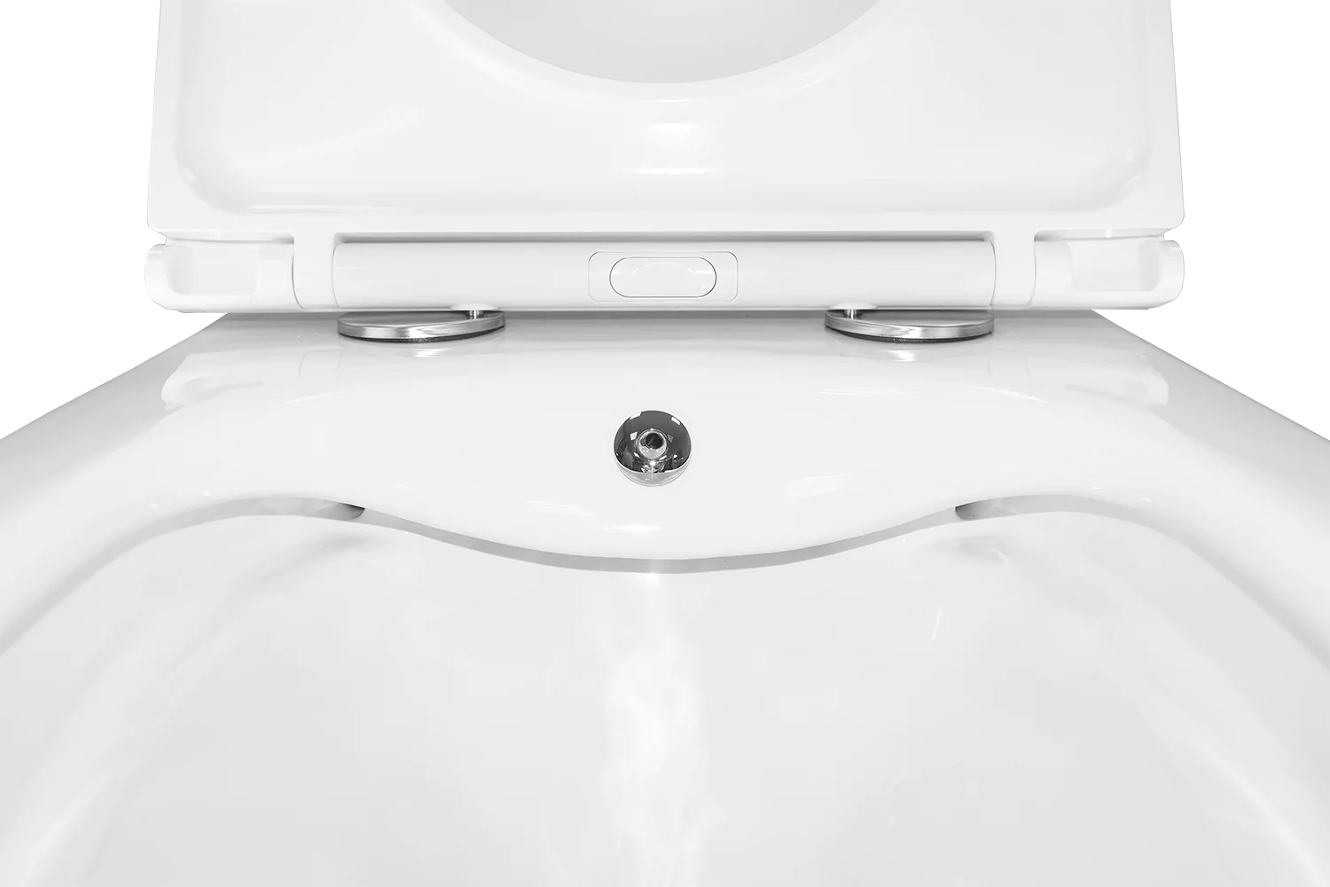 Унитаз подвесной Azario Grado 365х495х365 безободковый, с функцией биде, с быстросъемным сиденьем микролифт (AZ-046E-NR) — фото №6