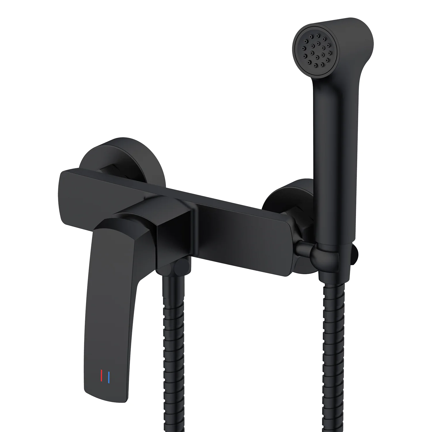 Гигиенический душ Azario Conda со смесителем, керамический картридж, шланг 150 см, черный матовый (AZ-K2511B) — фото №2