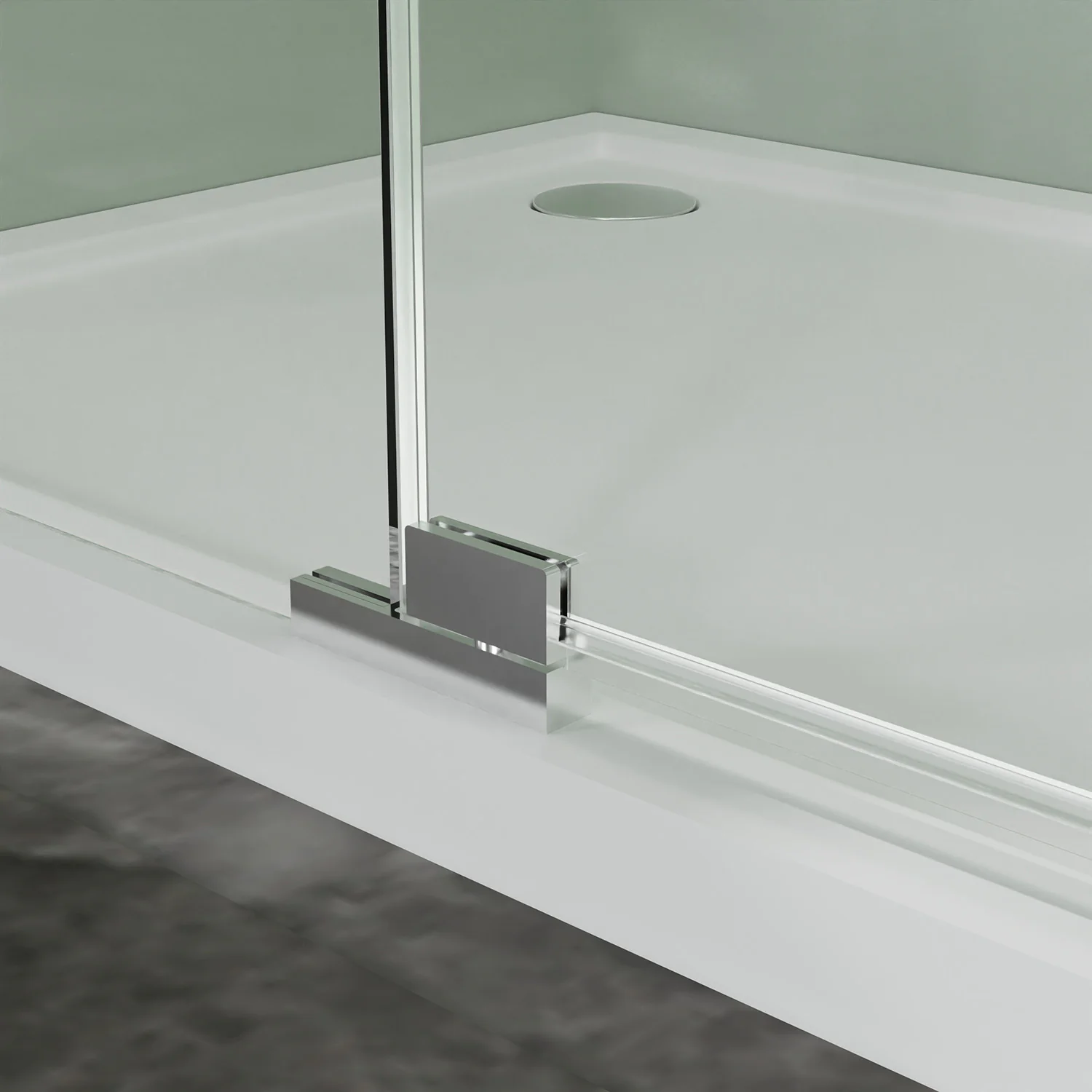 Душевое ограждение Azario MALE 900х900х1950 прозрачное стекло 6 мм, профиль черный матовый (AZ-J50-90-MB-CL) — фото №7