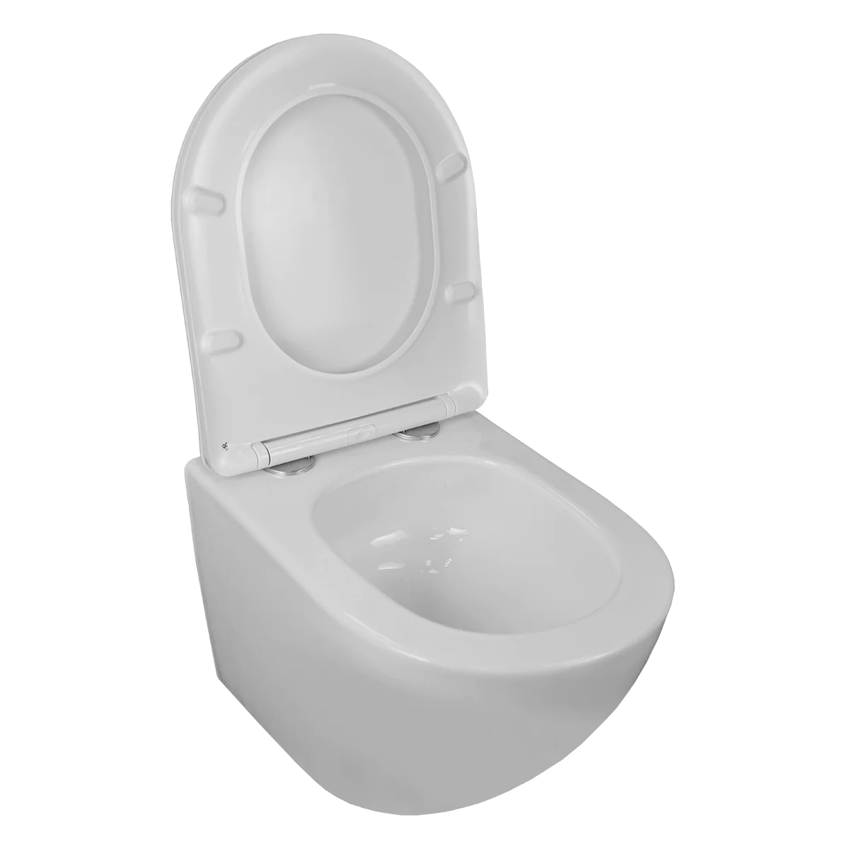 Унитаз подвесной Loranto ESTER 360х485х320 с системой смыва «Tornado», в комплекте с быстросъемным сиденьем микролифт, дюропласт (87265) — фото №3