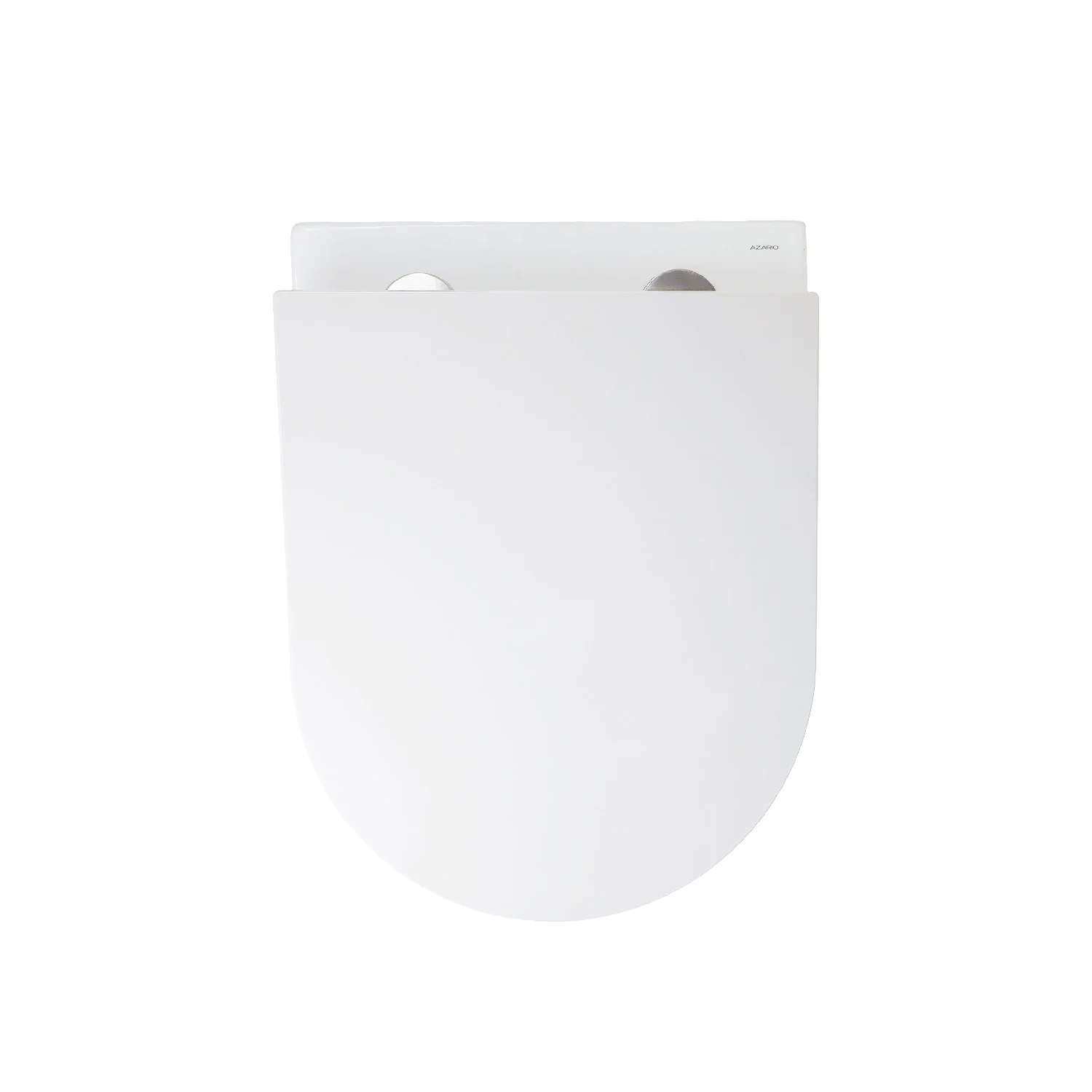 Унитаз подвесной Azario BLISS 360х485х365 безободковый, система смыва «Скрытое Торнадо», с быстросъемным сиденьем «Микролифт» (AZ-5179T-WHT) — фото №2
