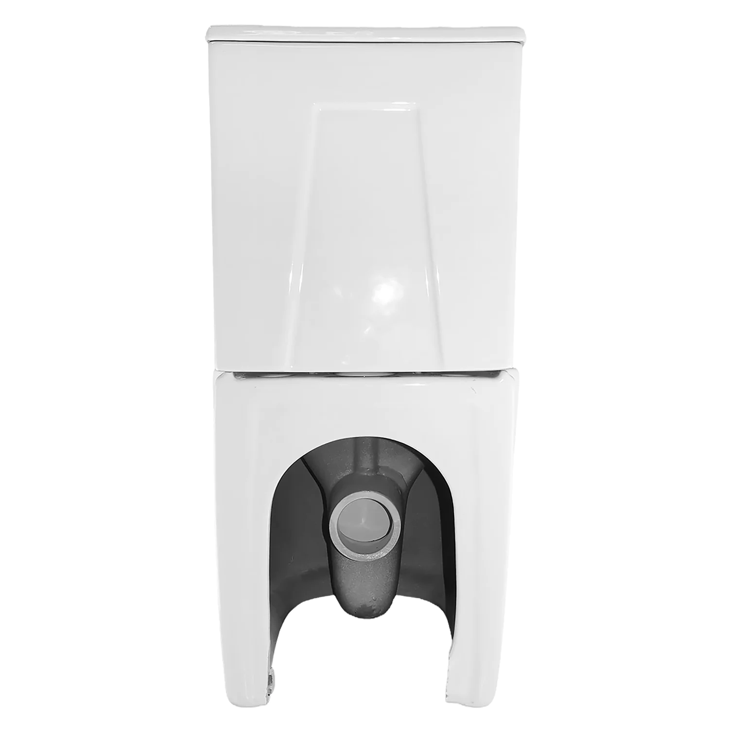 Унитаз-компакт Azario LANDER 410х665х835 напольный, безободковый, в комплекте с быстросъемным сиденьем «Микролифт» (AZ-1299A) — фото №14