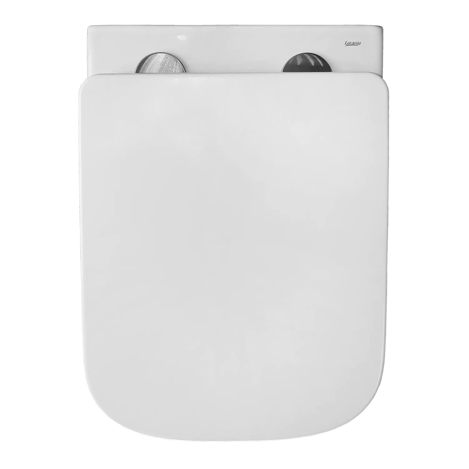 Унитаз подвесной Loranto Delphi 340х485х290 безободковый, с системой смыва «Скрытое Торнадо», в комплекте с быстросъемным сиденьем микролифт (91343) — фото №6