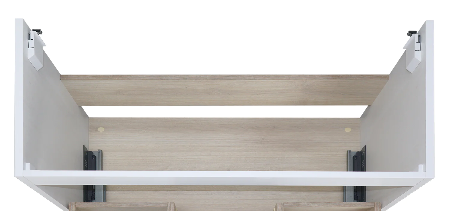 Комплект Тумба Azario LAURA 80/1 800х450х455 подвесная, с раковиной CLASSIK 80, белый глянцевый, фурнитура золото (CS00104009) — фото №6