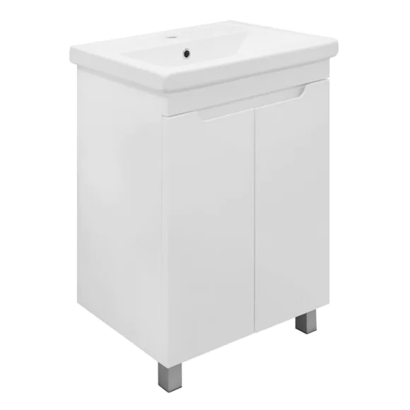 Комплект Тумба Azario KANTRI 60Н напольная с раковиной Фостер 60 (CS00097249)