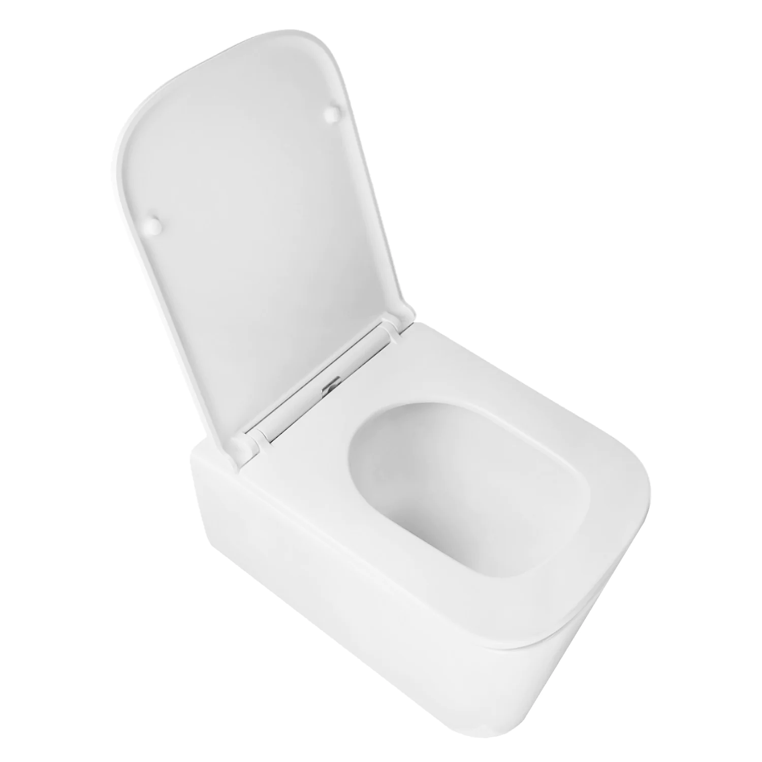 Унитаз подвесной Azario BACIO 340х485х350 безободковый, система смыва «Скрытое Торнадо», с быстросъемным сиденьем «Микролифт» (AZ-5103T-WHT) — фото №5