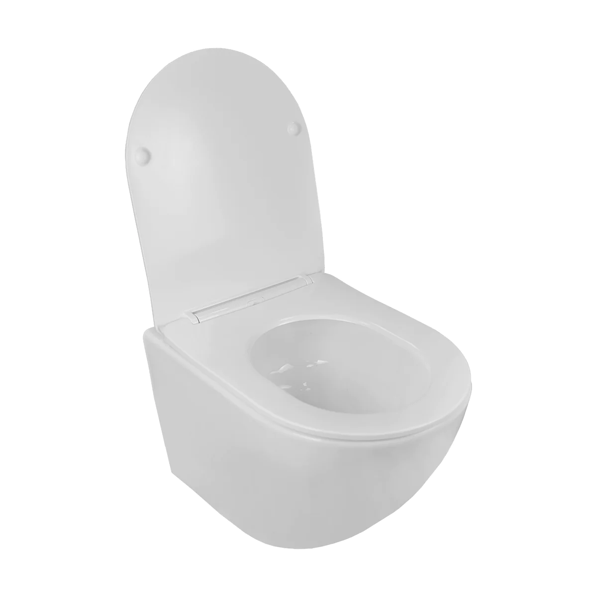 Унитаз подвесной Loranto ESTER 360х485х320 с системой смыва «Tornado», в комплекте с быстросъемным сиденьем микролифт, дюропласт (87265) — фото №2