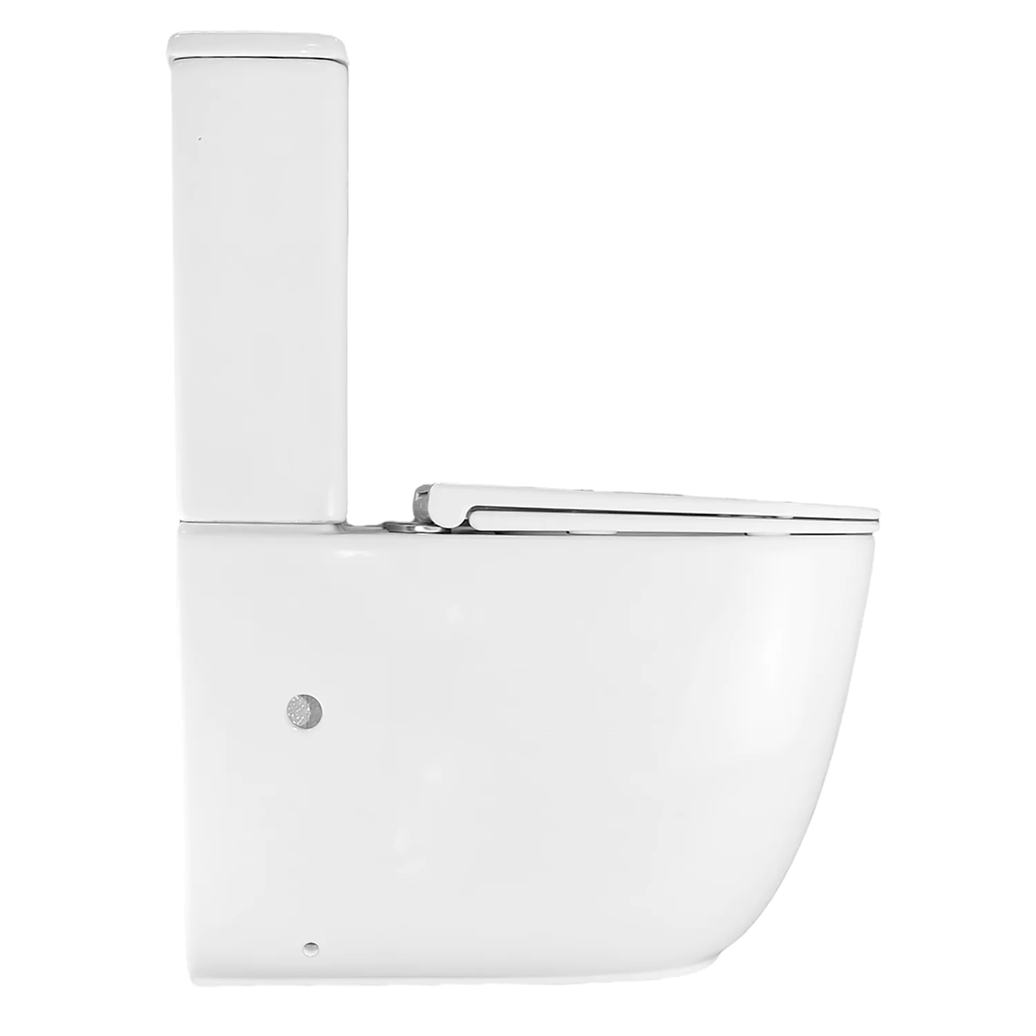 Унитаз-компакт Azario RIANO 355х620х790 напольный, безободковый, слив «Торнадо» с быстросъемным сиденьем «Микролифт» (AZ-1307A) — фото №12