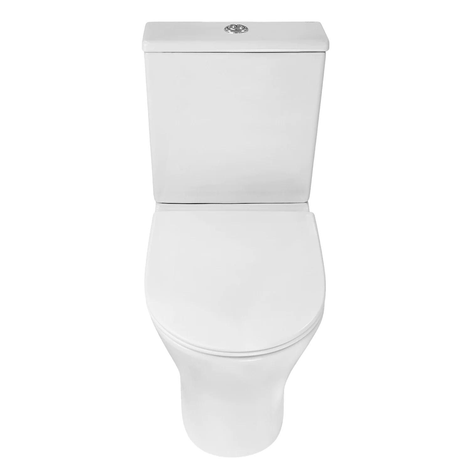 Унитаз-компакт Azario Reina 630х360х815 напольный, безободковый, слив «Скрытое Торнадо», с быстросъемным сиденьем «Микролифт» (AZ-2785T) — фото №4