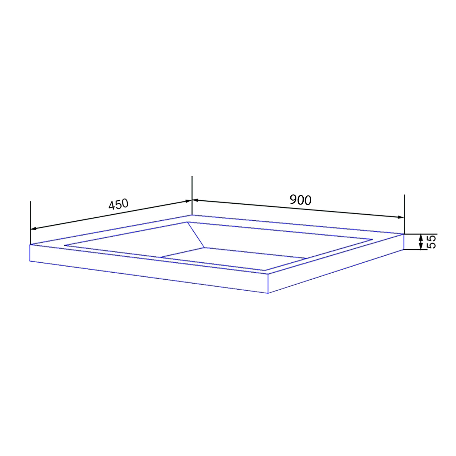 Комплект Тумба Azario ARMARIO 90/2 900х450х585 подвесная, с раковиной CLASSIK 90, серый матовый (CS00097017) — фото №6