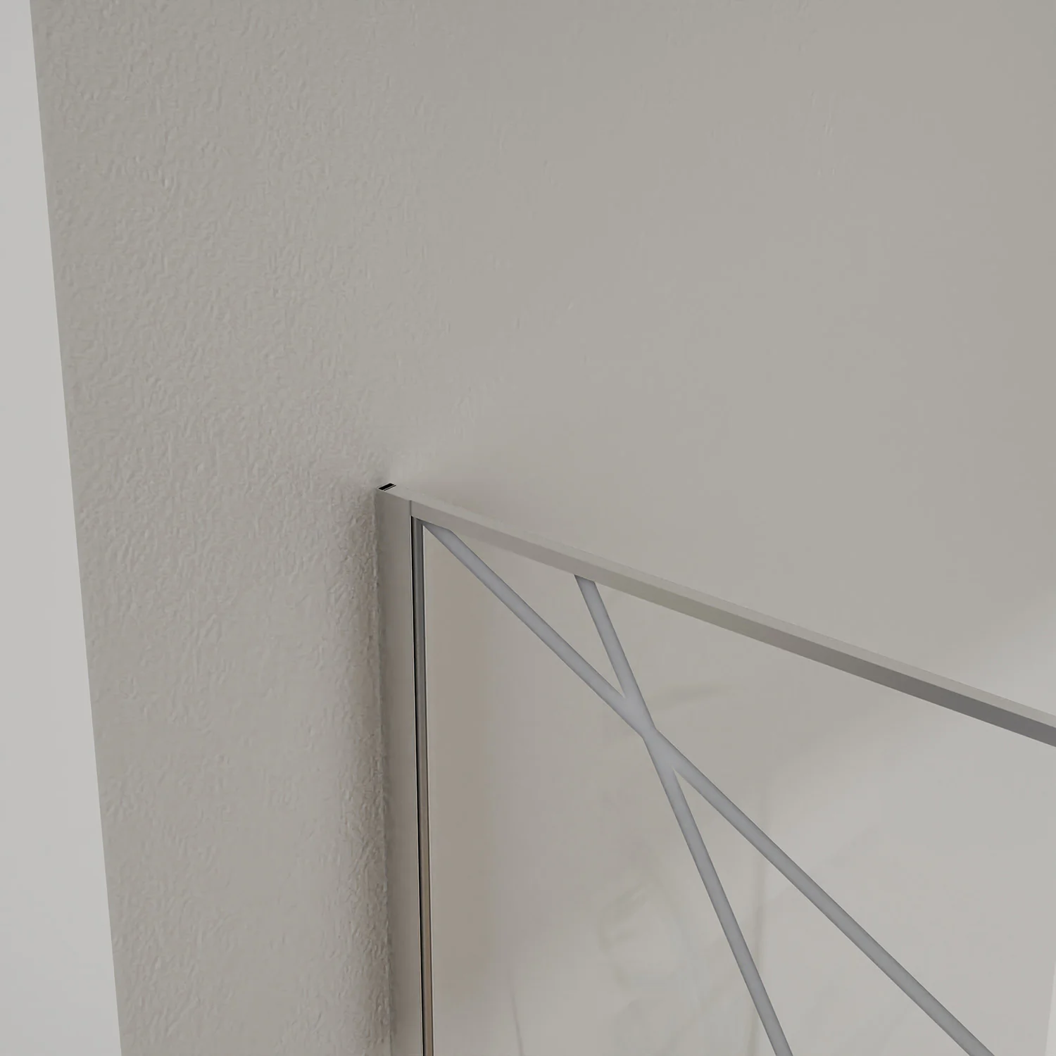 Душевая перегородка Azario Walk-in 900×1950 в рамке, графический принт, толщина стекла 8 мм, профиль черный матовый (AZ-271-90-MB-CGP) — фото №4