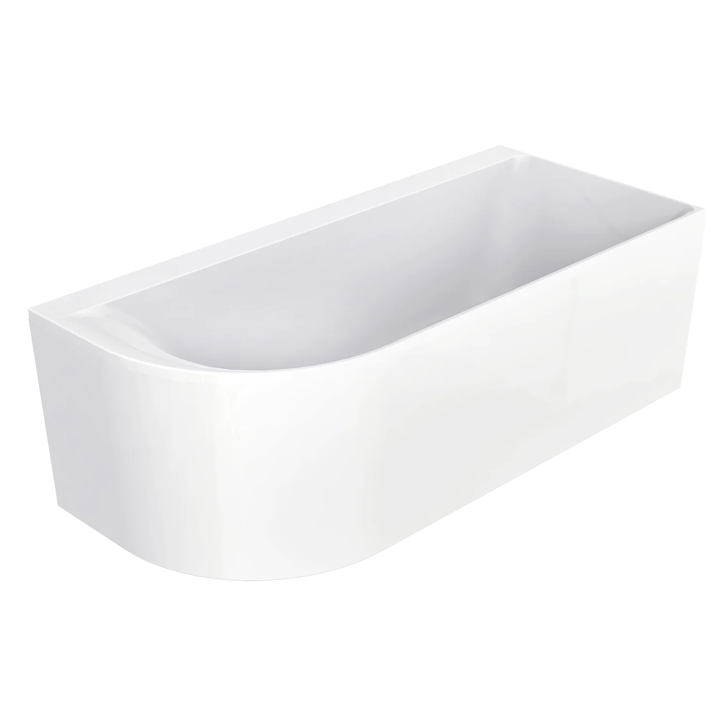 Ванна акриловая Azario Mist B 1700x750x600 пристенная, правосторонняя, в комплекте с сифоном и металлической рамой (AZ-8649-B-1.7) — фото №1