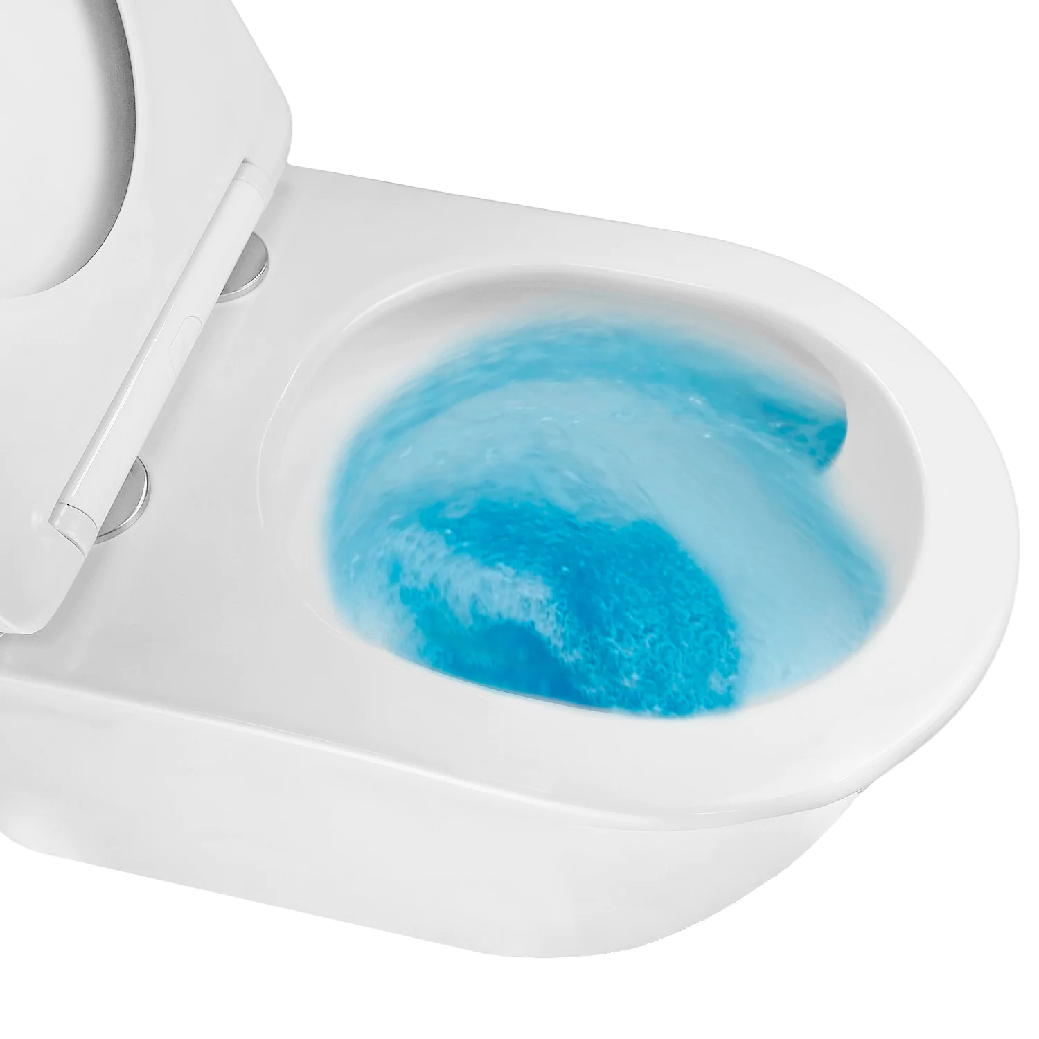 Унитаз подвесной Azario LISTA 490х365х340 безободковый, система смыва «Скрытое Торнадо», с быстросъемным сиденьем «Микролифт» (AZ-1177T) — фото №6