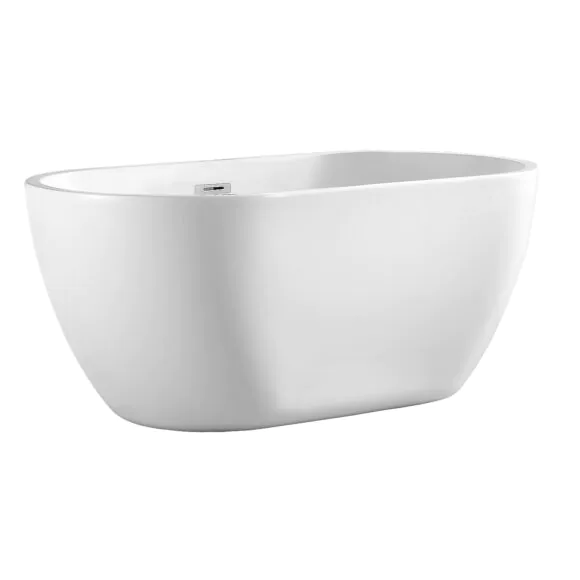 Ванна акриловая Azario BLANCA 1500x750x580 отдельностоящая, в комплекте с сифоном и металлической рамой, цвет белый (AZ-6602-15075)