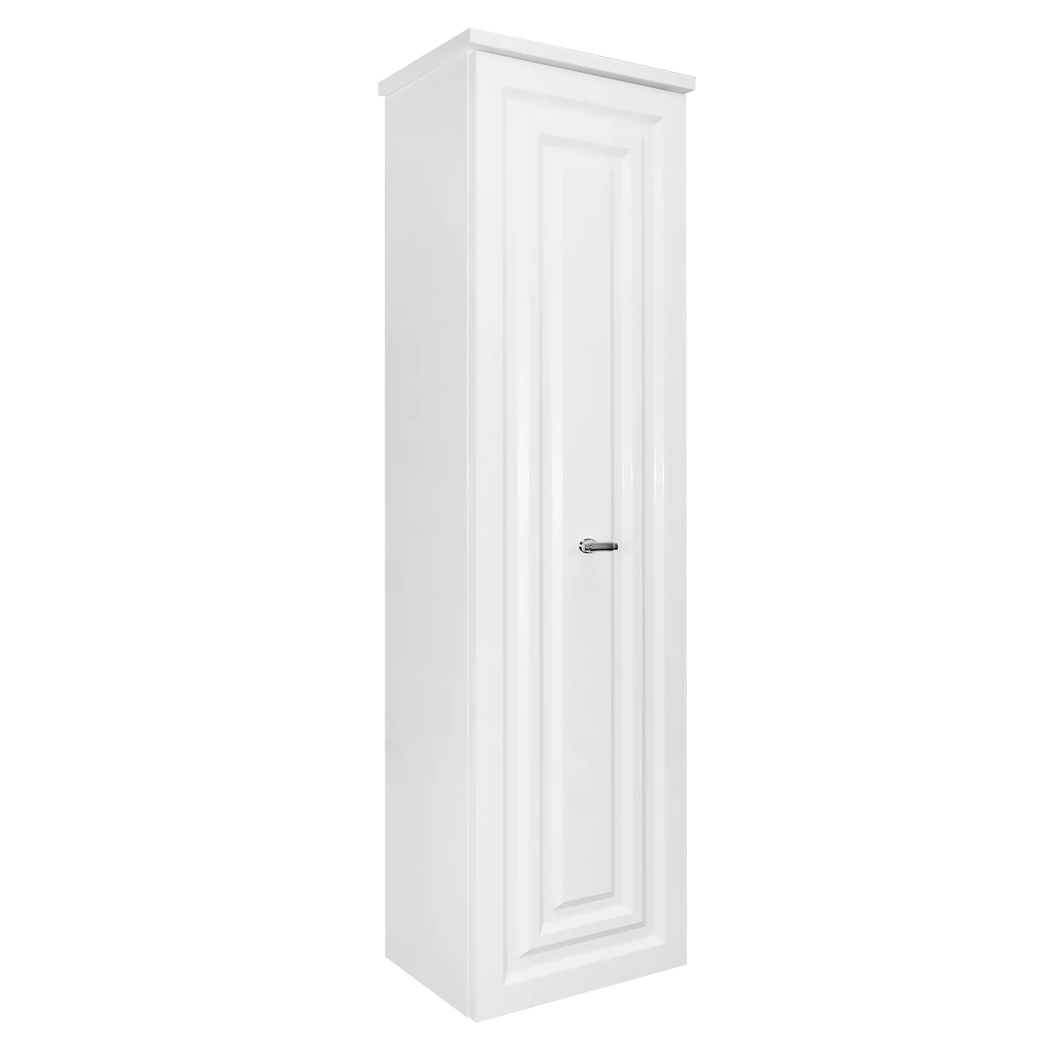 Пенал подвесной Azario LAURA 400х330х1350 правосторонний, белый глянцевый, фурнитура хром (CS00096956) — фото №1