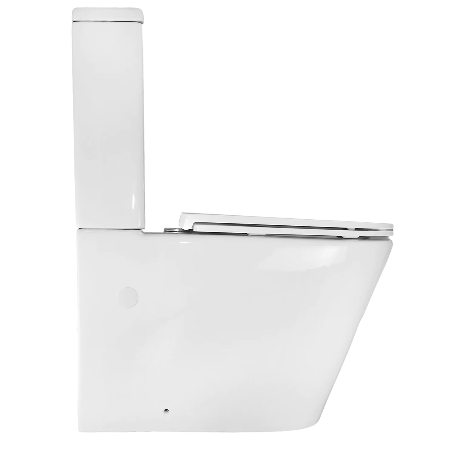 Унитаз-компакт Azario MIZEN 360х660х800 напольный, безободковый, смыв «Скрытое Торнадо», с быстросъемным сиденьем «Микролифт» (AZ-8300) — фото №12