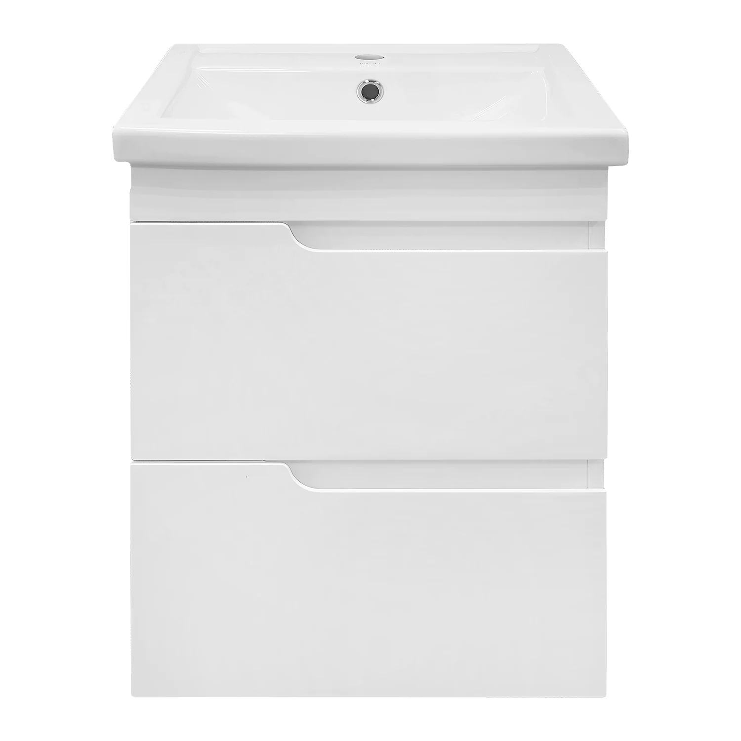 Комплект Тумба Azario KANTRI 50/2 500х400х650 подвесная, с раковиной Фостер 50, белый глянец (CS00097246) — фото №3