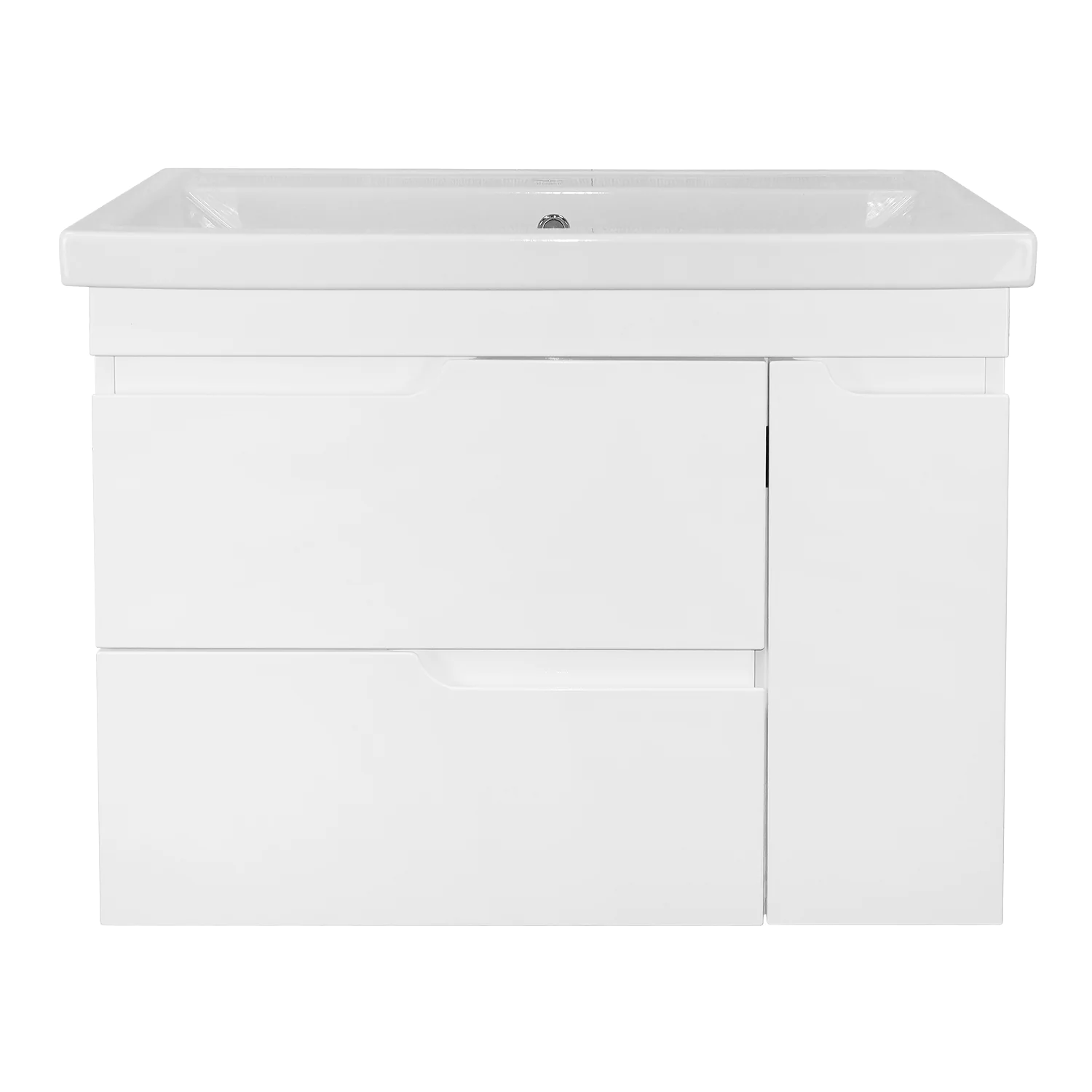 Комплект Тумба Azario KANTRI 80/2 800х460х650 подвесная, с раковиной Фостер 80, белый глянец (CS00097253) — фото №3