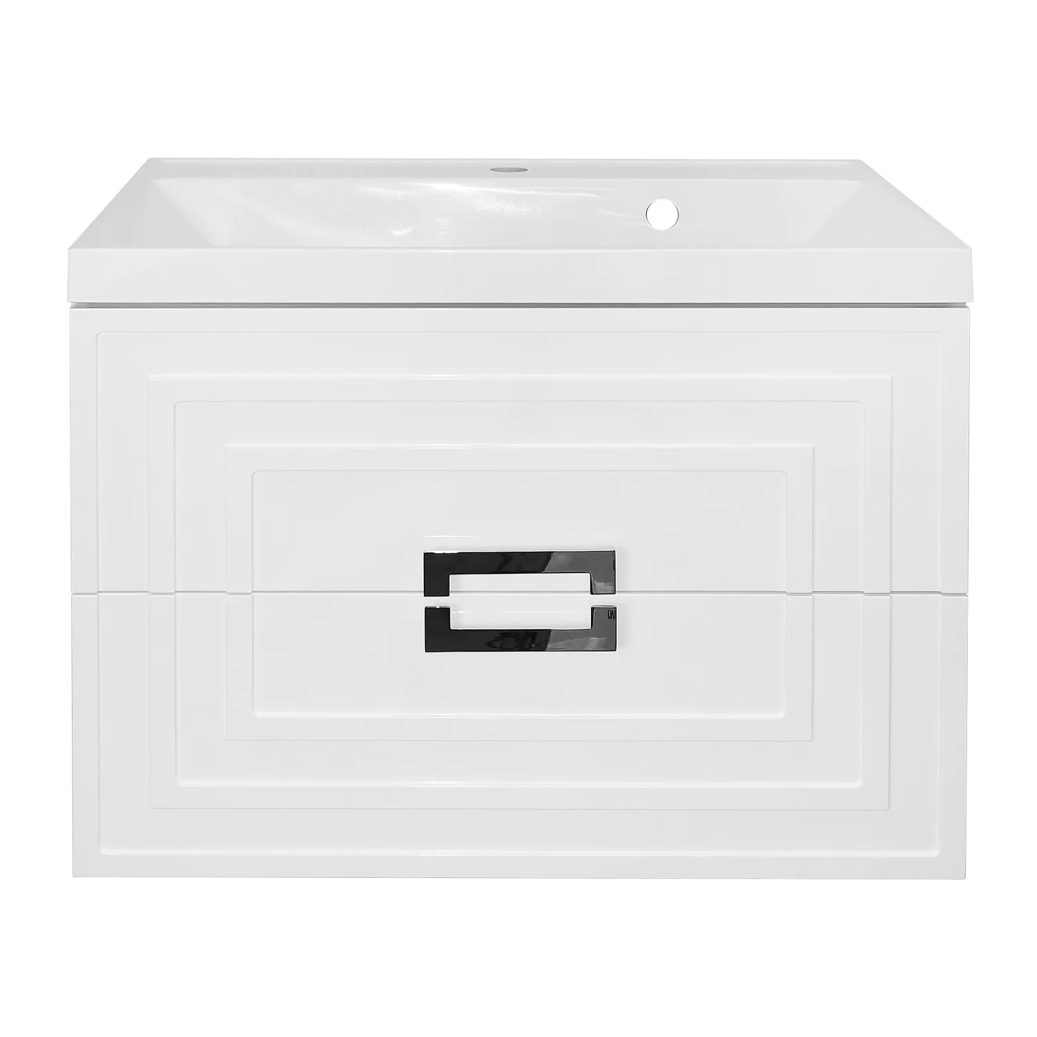 Комплект Тумба Azario ARMARIO 70/2 700х450х585 подвесная, с раковиной CLASSIK 70, белый глянцевый (CS00096970) — фото №3