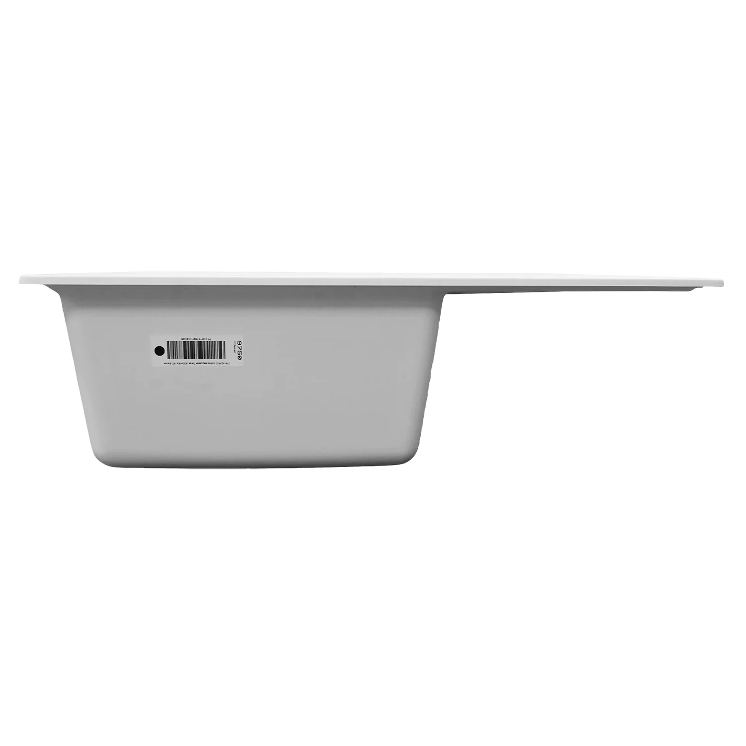 Кухонная мойка AZARIO Tavas 620х480х197 кварцевая, прямоугольная, сифон в комплекте, цвет Белый (CS00097670) — фото №4