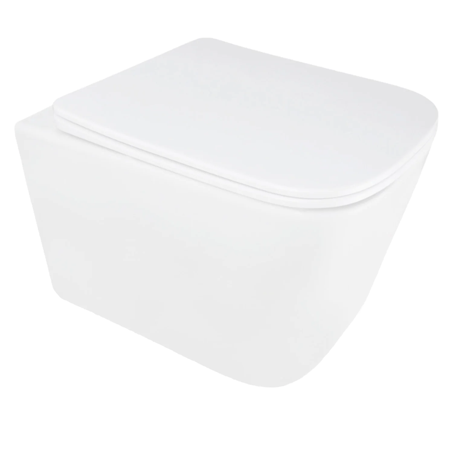 Унитаз подвесной Azario AIRA 340х485х365 безободковый, система смыва «Скрытое Торнадо», с быстросъемным сиденьем «Микролифт» (AZ-5171T-WHT) — фото №1