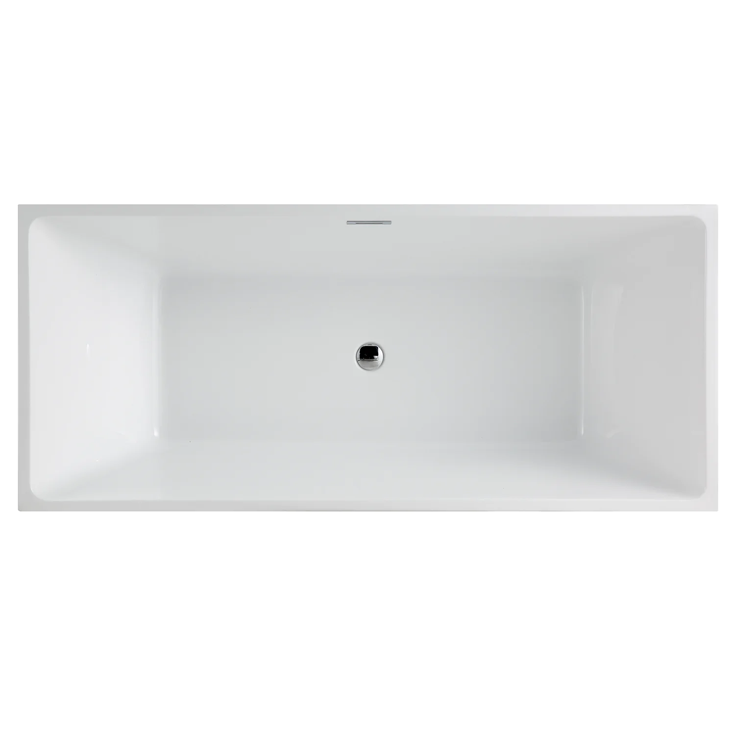 Ванна акриловая Azario MODERN 1700x750x580 отдельностоящая, в комплекте с сифоном и металлической рамой (AZ-6601-17075) — фото №2