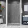 Душевая дверь Azario SHANGHAI 1500х1950 раздвижная, прозрачное стекло 6 мм, профиль матовый графит (AZ-Y43-150-MGR-CL) — фото №2