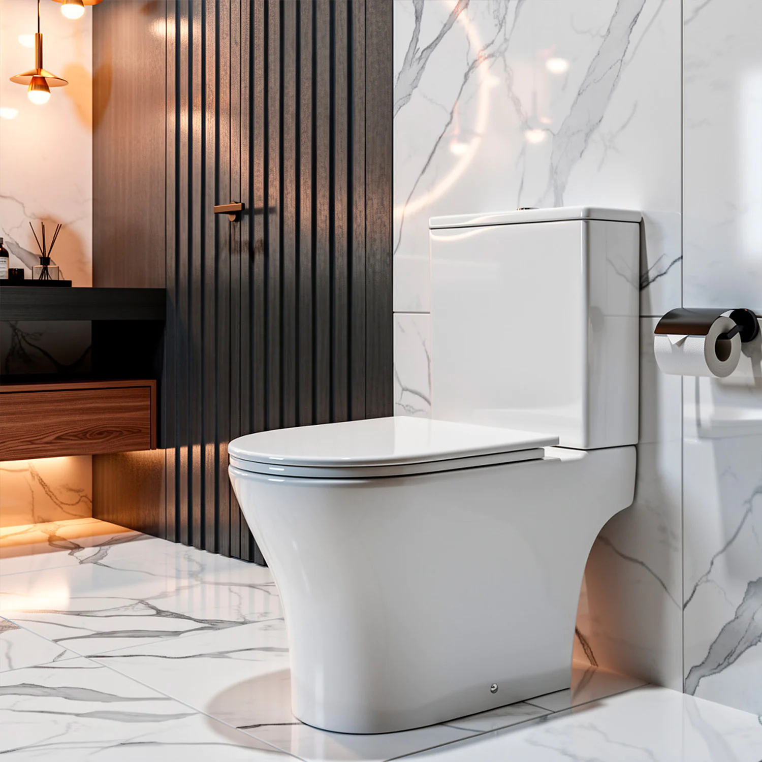 Унитаз-компакт Azario Reina 630х360х815 напольный, безободковый, слив «Скрытое Торнадо», с быстросъемным сиденьем «Микролифт» (AZ-2785T) — фото №13